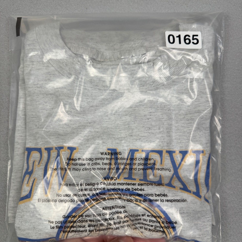 Vintage Single Stitch New Mexico The Great Outdoors XL Graphic T-Shirt Gray Navy - Picture 10 of 10